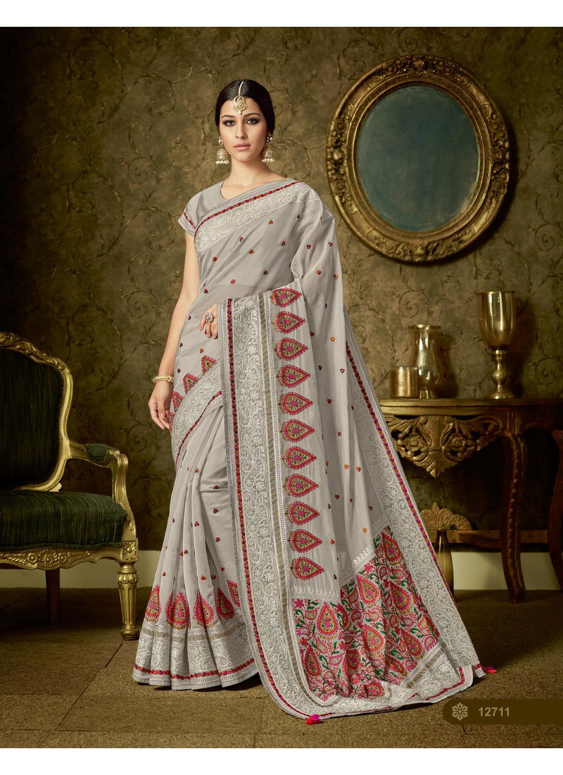 Anokhi NAYONIKA Latest Fancy Designer Heavy Festive Party wear Organza Thread Embroidery and Stone Work Saree Collection